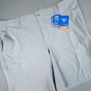 NWT Columbia Grander Marlin II Offshore Short Men 48 Tan 10" Inseam Fishing SPF